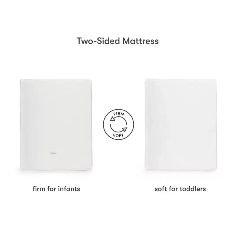 4" Midi Crib Mattress with Hybrid Quilted Waterproof Cover: Medium Firm, 100% Organic Cotton, Breathable, Foam