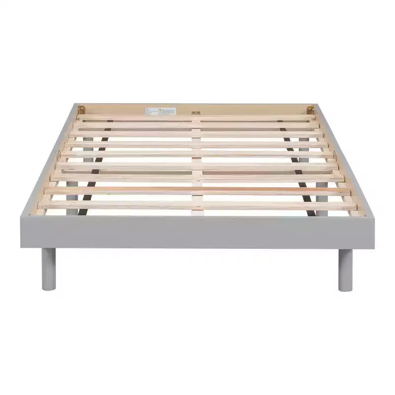 Modern Design Full Floating Platform Bed Frame for Grey Color