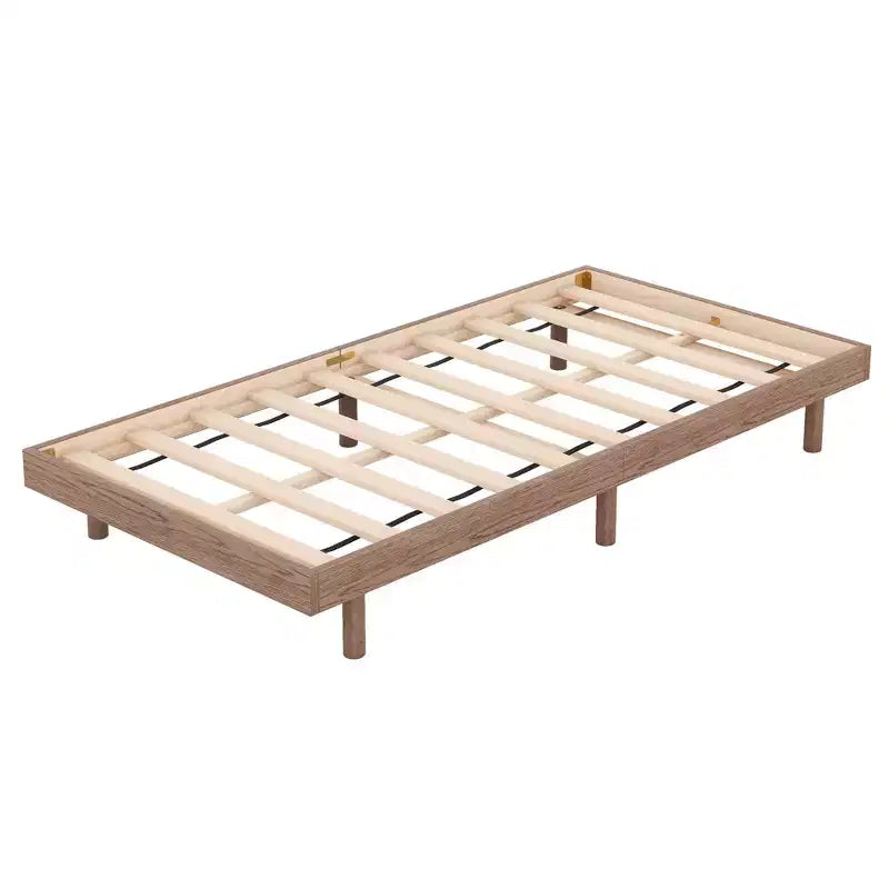 Modern Design Full Floating Platform Bed Frame for Grey Color