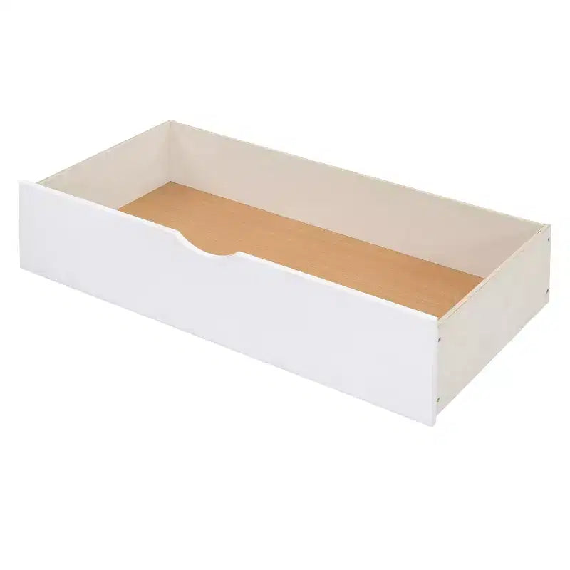 Twin/Full Size Wooden Daybed with 2 Drawers, All-in-One Cabinet and Shelves