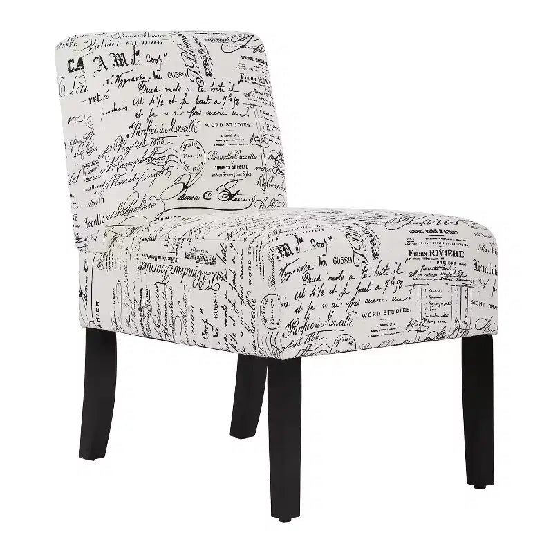 Dining Chair Accent Chair with Soft Fabric and Backrest for Living Room