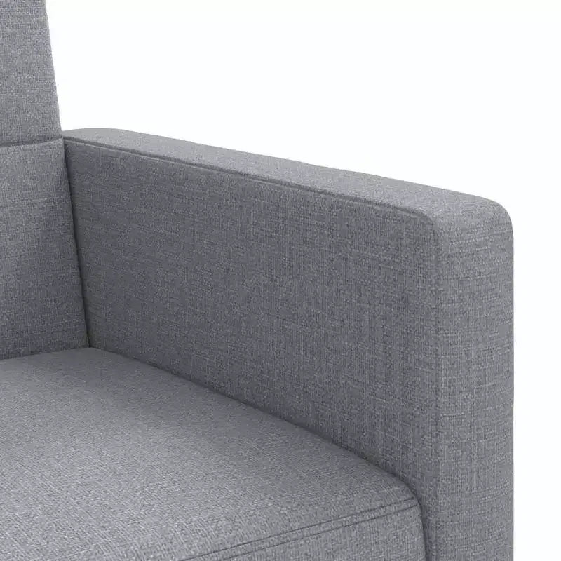 Sofa Bed Loveseat Convertible Sofa Bed with Cushions for Studio Fabric - Light Gray