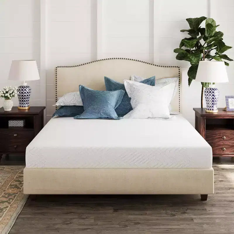 Ego White 8 Medium Gel Green Tea AeroFusion Memory Foam Mattress