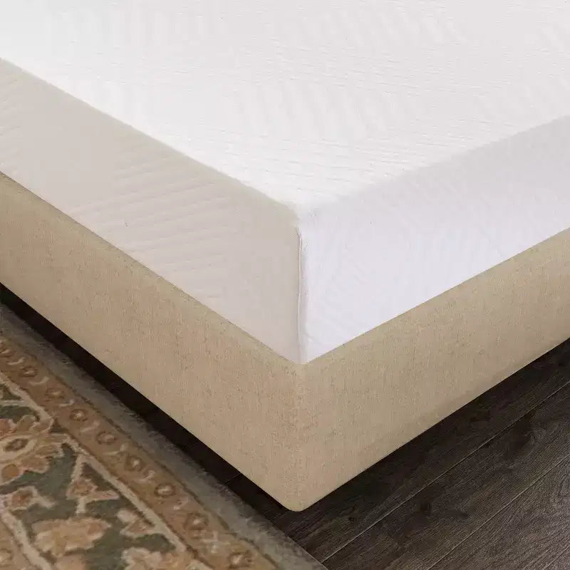 White 8 Medium Gel Green Tea AeroFusion Memory Foam Mattress