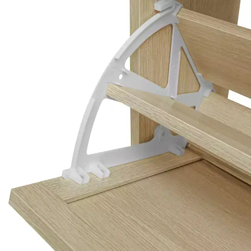 Vatros Rattan 3 Door Shoe Rack Freestanding Modern Shoe Storage Cabinet