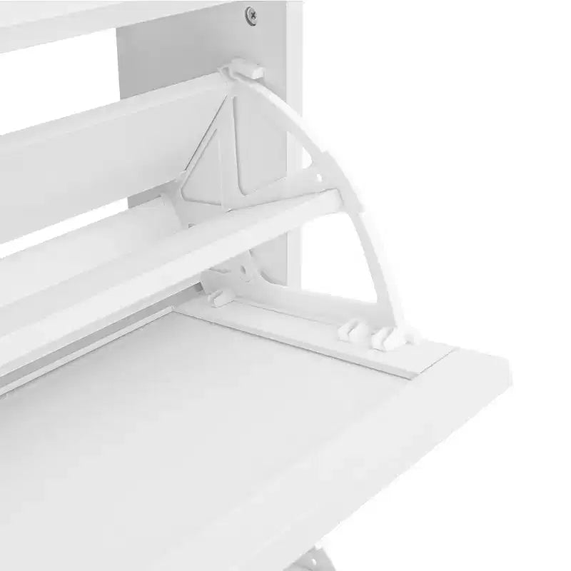 Vatros Rattan 3 Door Shoe Rack Freestanding Modern Shoe Storage Cabinet