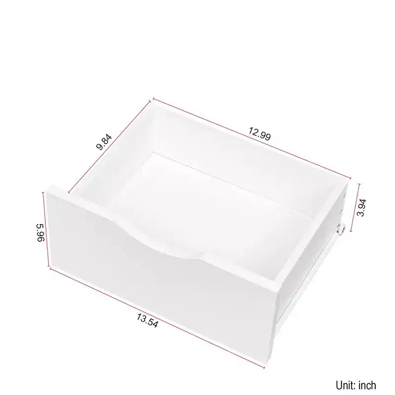 Nightstands with Bookshelf, Dresser with 2 Storage Drawers for Bedroom