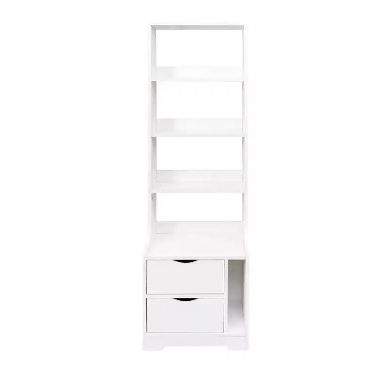 Nightstands with Bookshelf, Dresser with 2 Storage Drawers for Bedroom