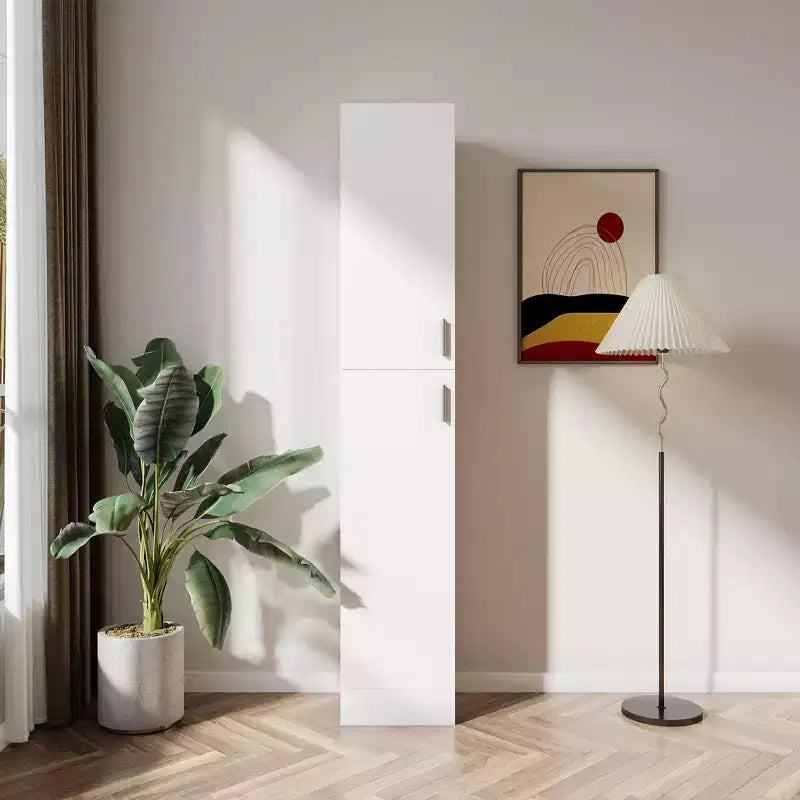 2 Doors Freestanding Decorative Storage Cabinets with Adjustable Shelves