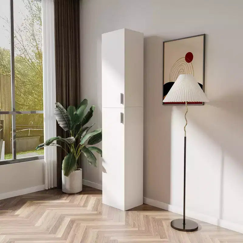 2 Doors Freestanding Decorative Storage Cabinets with Adjustable Shelves