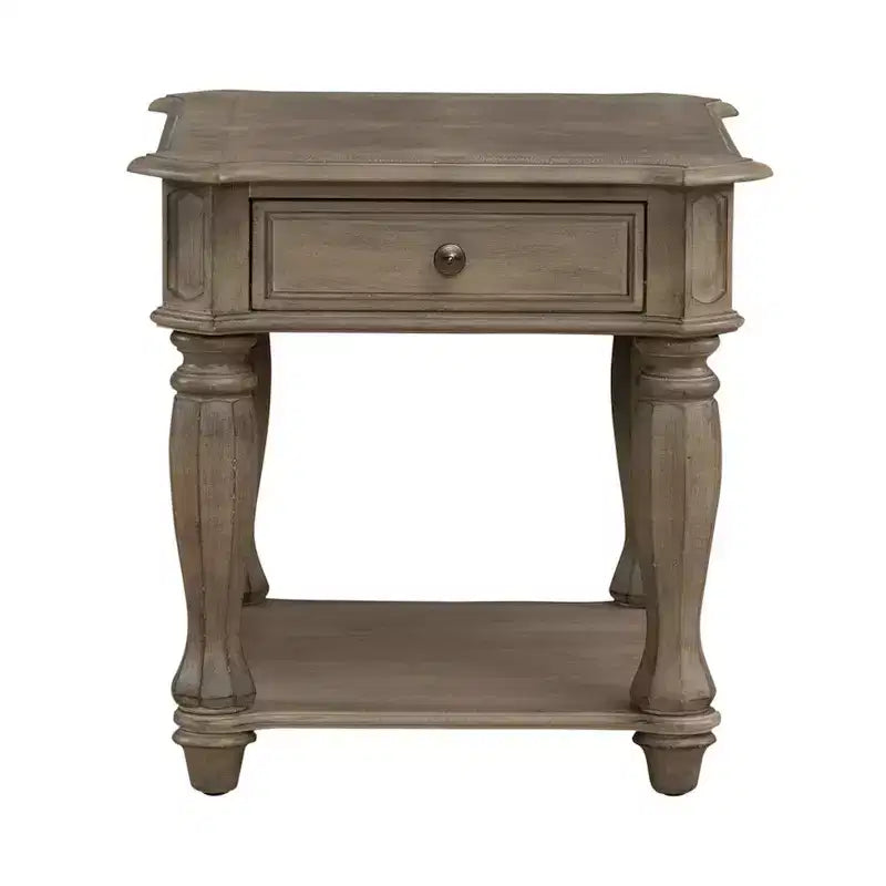 End Table in Weathered Bisque