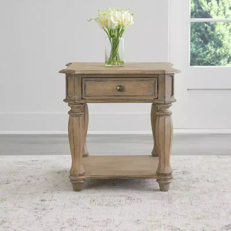 End Table in Weathered Bisque
