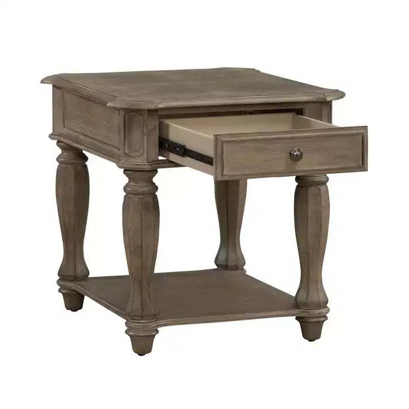 End Table in Weathered Bisque