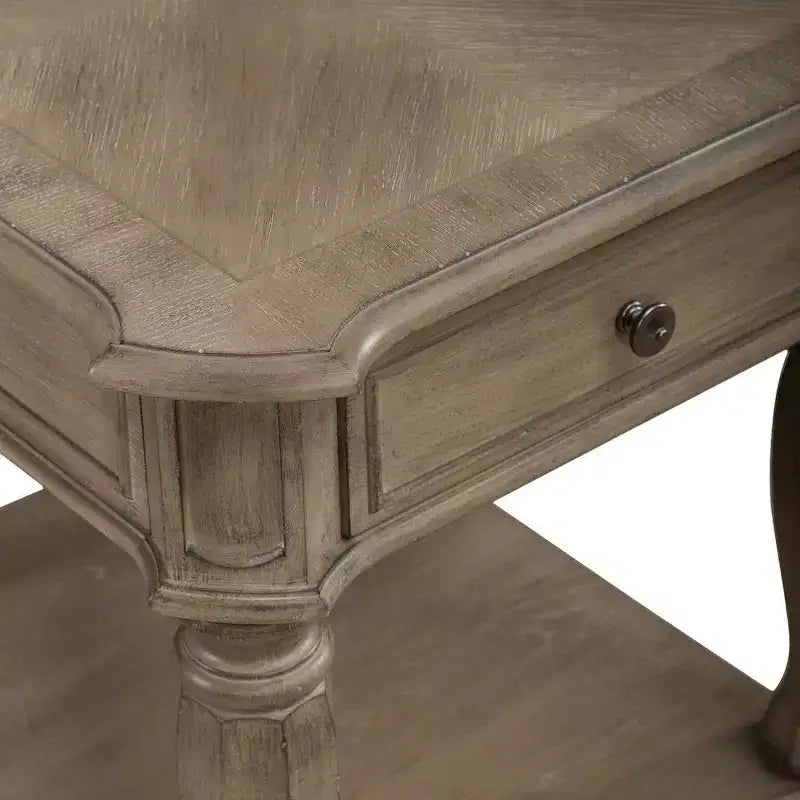 End Table in Weathered Bisque
