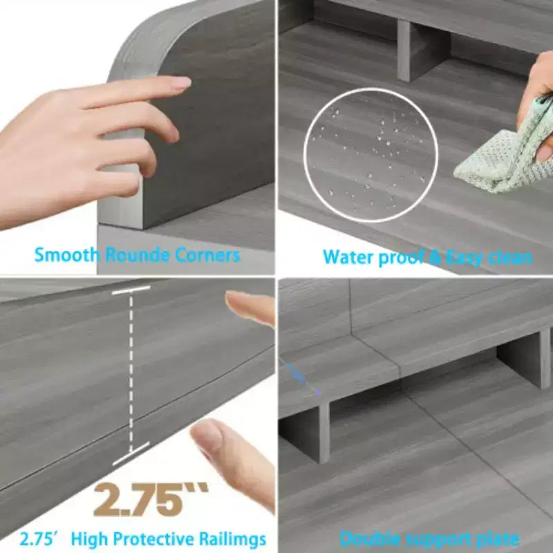Washer Dryer Countertop,Laundry Wood Shelf Topper,Depth Double Layer Organizer for Dryer Laundry Hamper Counter Storage Organization