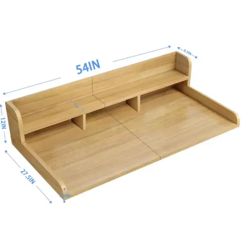 Washer Dryer Countertop,Laundry Wood Shelf Topper,Depth Double Layer Organizer for Dryer Laundry Hamper Counter Storage Organization