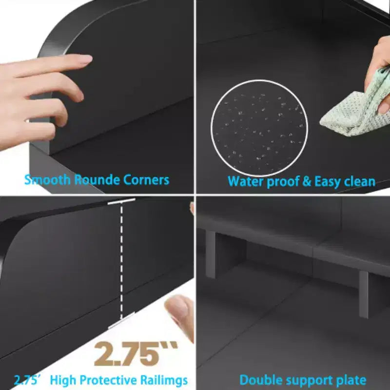 Washer Dryer Countertop,Laundry Wood Shelf Topper,Depth Double Layer Organizer for Dryer Laundry Hamper Counter Storage Organization