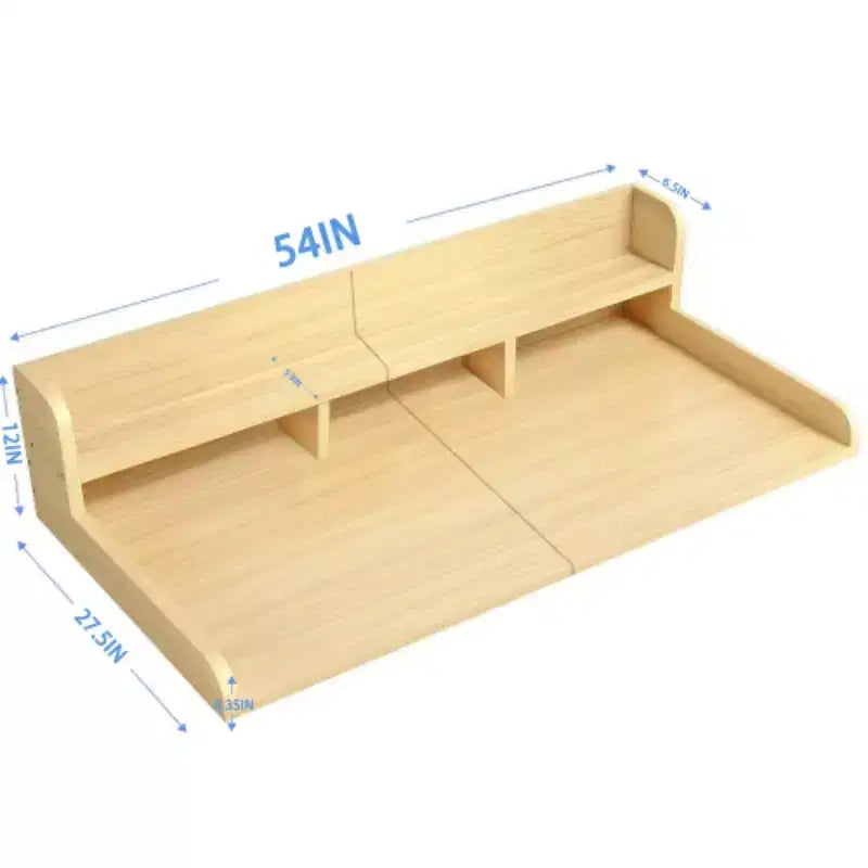 Washer Dryer Countertop,Laundry Wood Shelf Topper,Depth Double Layer Organizer for Dryer Laundry Hamper Counter Storage Organization