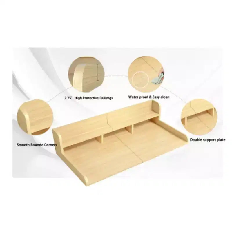 Washer Dryer Countertop,Laundry Wood Shelf Topper,Depth Double Layer Organizer for Dryer Laundry Hamper Counter Storage Organization