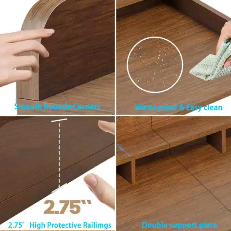 Washer Dryer Countertop,Laundry Wood Shelf Topper,Depth Double Layer Organizer for Dryer Laundry Hamper Counter Storage Organization
