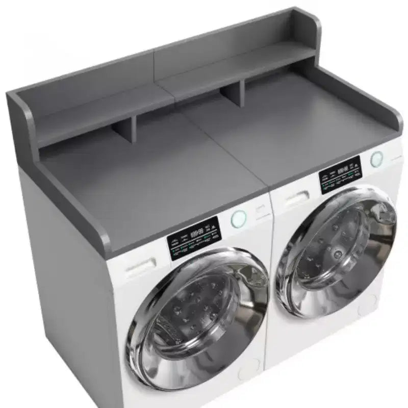 Washer Dryer Countertop,Laundry Wood Shelf Topper,Depth Double Layer Organizer for Dryer Laundry Hamper Counter Storage Organization