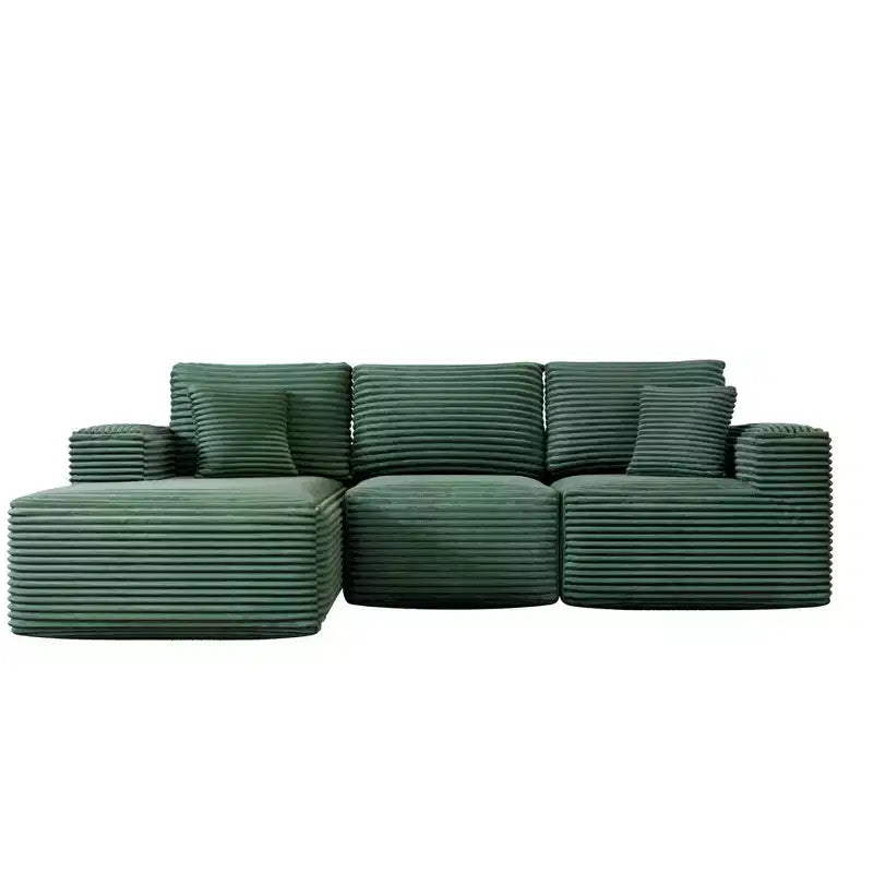 Modular Sectional Sofa with L-Shape Chaise Modern Upholstered Cloud Couches with Throw Pillows for Living Room Bedroom