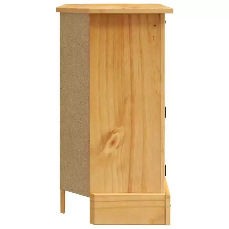 Console Table Waxed Brown Solid Pinewood Medium Console Table - Brown