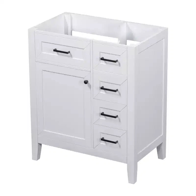 Bathroom Vanity without Sink Cabinet Base Solid Frame MDF Drawers Green