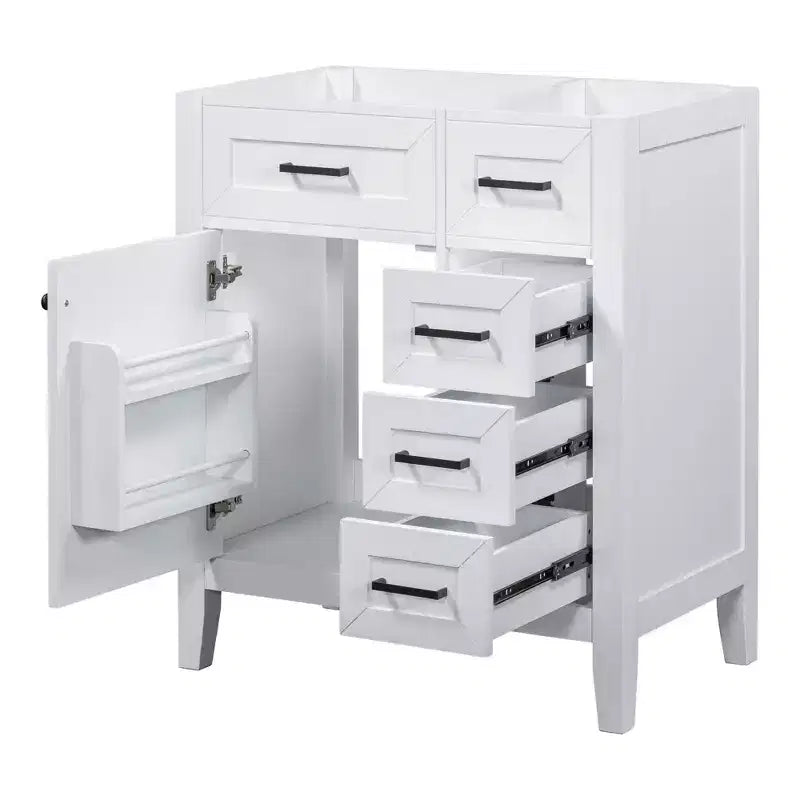 Bathroom Vanity without Sink Cabinet Base Solid Frame MDF Drawers Green