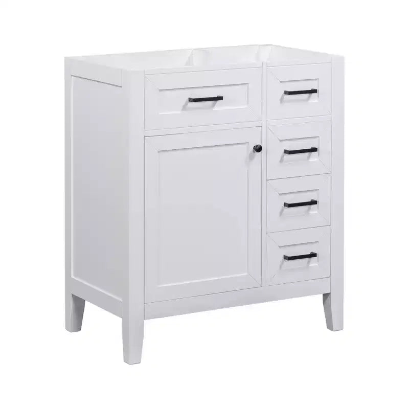 Bathroom Vanity without Sink Cabinet Base Solid Frame MDF Drawers Green