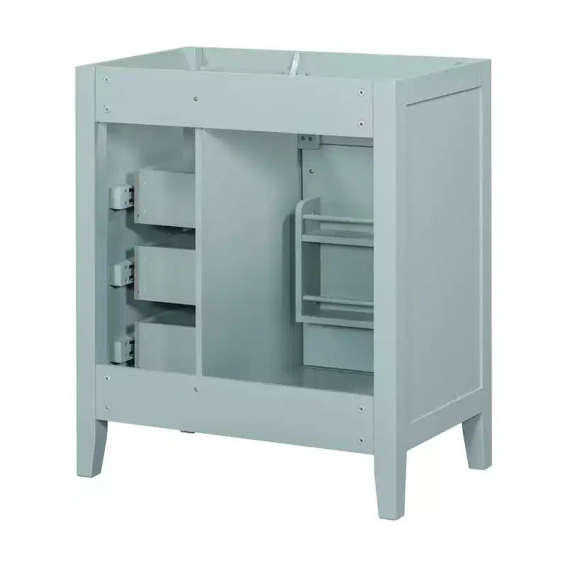 Bathroom Vanity without Sink Cabinet Base Solid Frame MDF Drawers Green