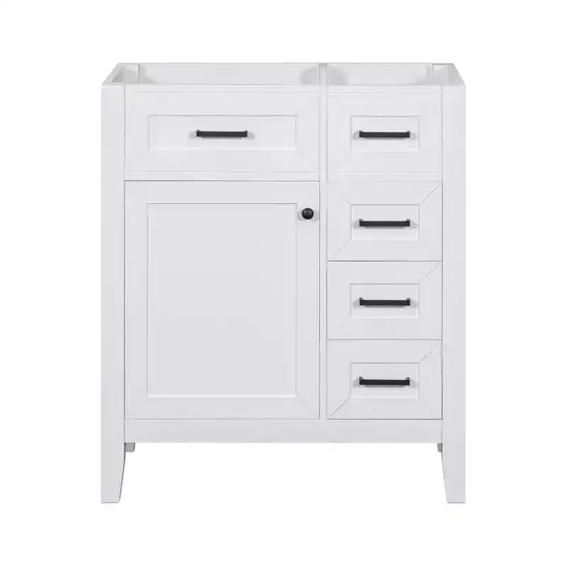 Bathroom Vanity without Sink Cabinet Base Solid Frame MDF Drawers Green