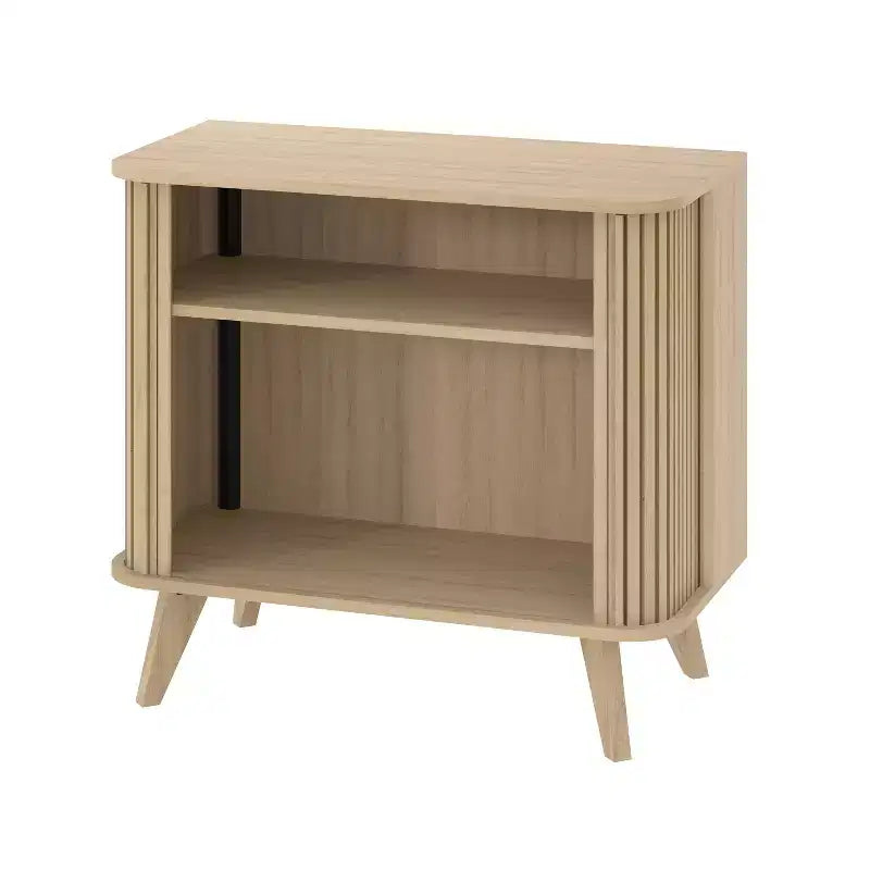 Fluted Door Sideboard Cabinet 27.6 W x 15.6 D x 27.8 H