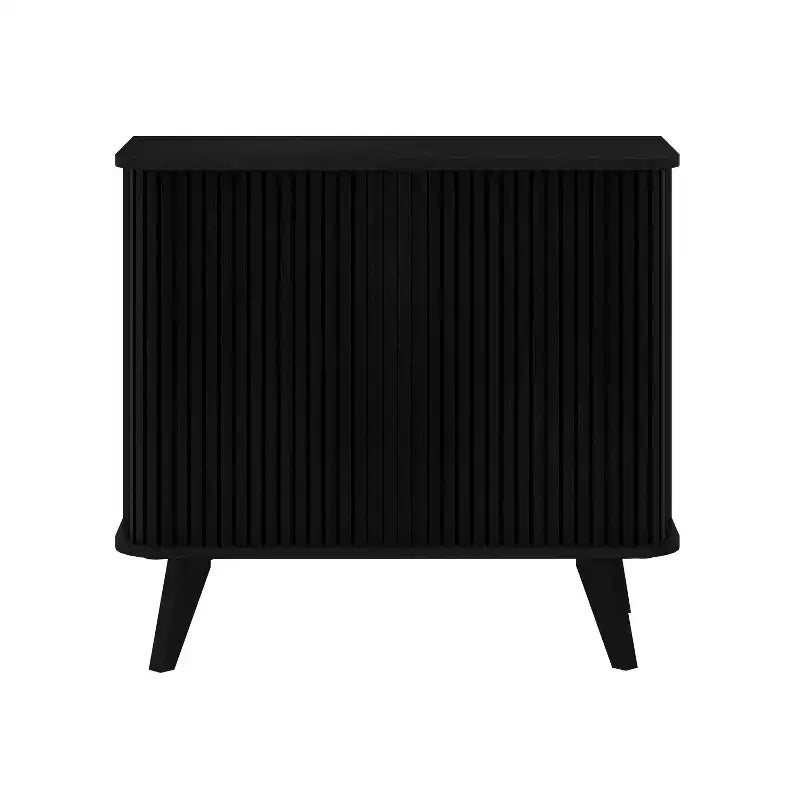 Fluted Door Sideboard Cabinet 27.6 W x 15.6 D x 27.8 H