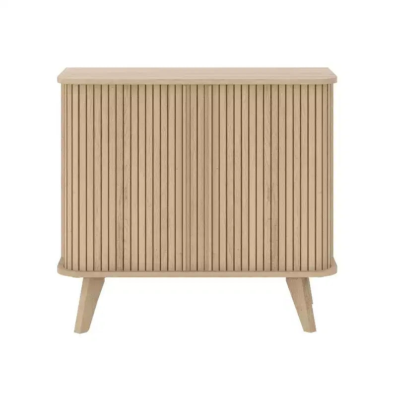 Fluted Door Sideboard Cabinet 27.6 W x 15.6 D x 27.8 H
