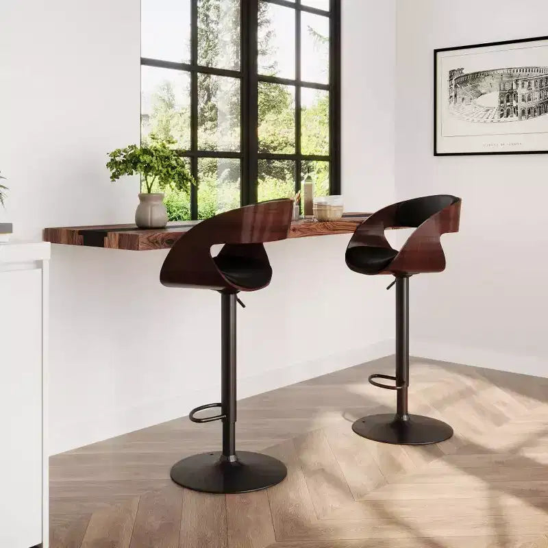 Adjustable Barstool Black - WyndenHall
