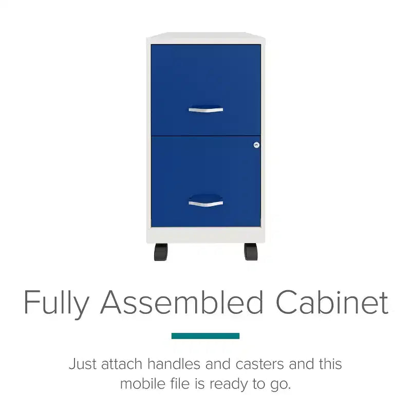 18 Deep 2-Drawer Letter Width Vertical File Cabinet