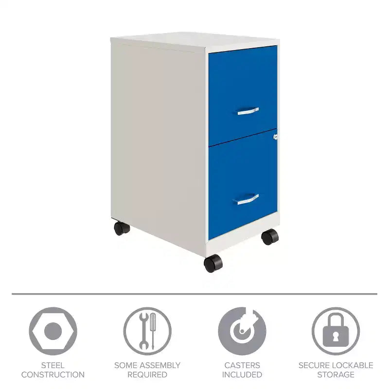 18 Deep 2-Drawer Letter Width Vertical File Cabinet